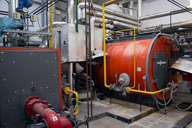 istock Large gas boiler room 2250602256
