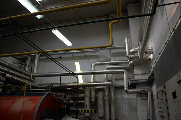 Large gas boiler room