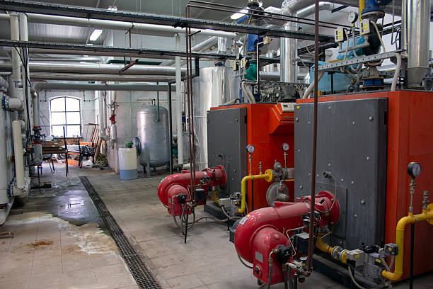 istock Large gas boiler room 2250602279