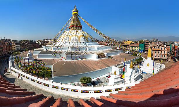 istock Boudhanath stupa prayer flags Kathmandu buddhism Nepal 2250602337
