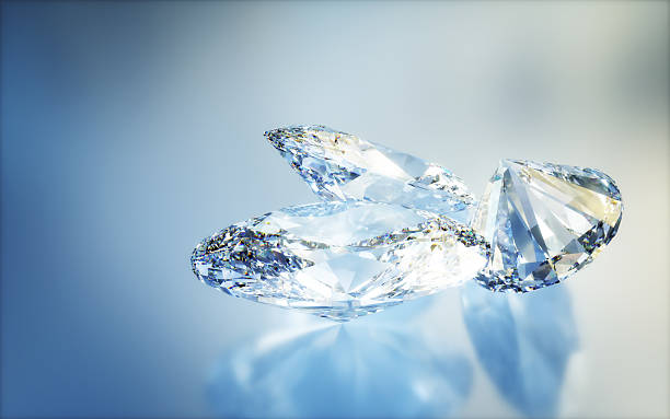 istock Shining Oval Purple Diamond on black background 2250608869