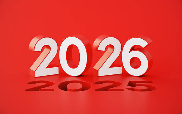 istock 2025 Changing To 2026 On Blue Background 2250613119