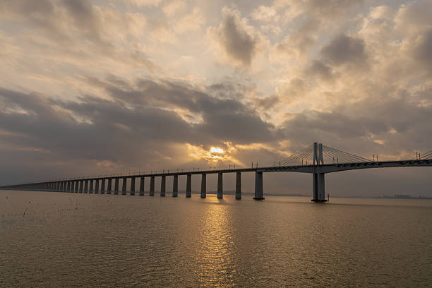 istock The cross-Sea bridge at sunrise 2250614776