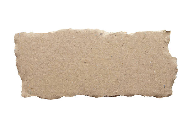 istock Brown Cardboard paper piece isolated on white background 2250614841