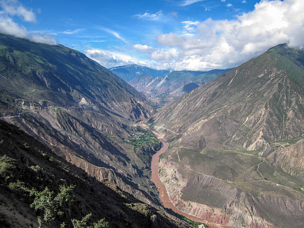 istock A breathtaking view of a deep river gorge with towering mountains 2250616072