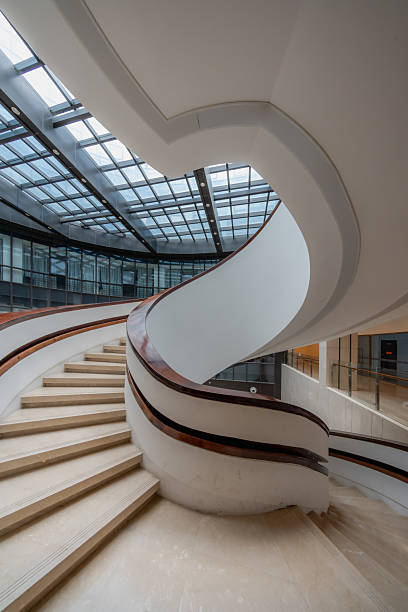 istock Bright indoor spiral staircase 2250617235