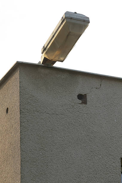 istock Monitoring device installed on parapet captures city safety measures 2250617729