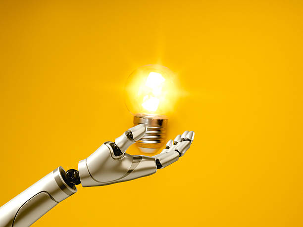 istock Robot hand holding glowing light bulb symbolizes artificial intelligence, innovation, smart technology, machine learning creativity, and efficient AI-powered problem-solving and decision-making. 2250629615