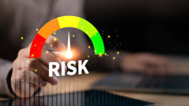 istock A conceptual risk assessment graphic illustrating strategic decision-making, uncertainty analysis, business risk levels, financial evaluation, corporate performance monitoring in digital environment. 2250634955