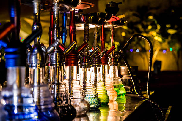istock hookah display with hoses and warm ambient lighting 2250636078
