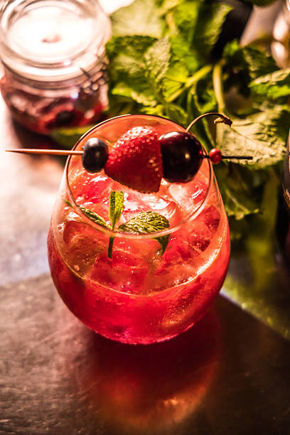 istock red cocktail mint berry garnish summer refreshment 2250636211