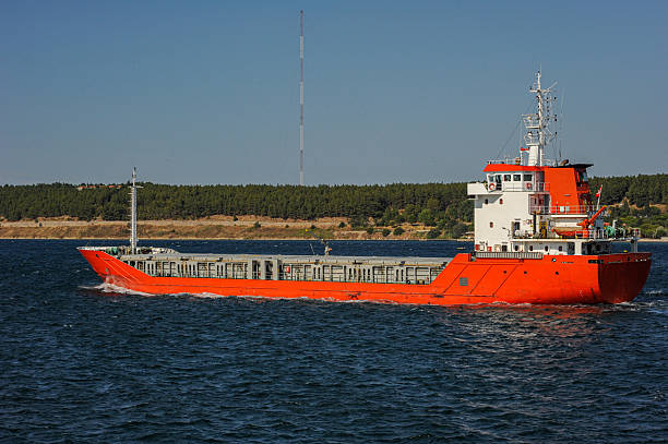 Commercial cargo ship in the Dardanelles