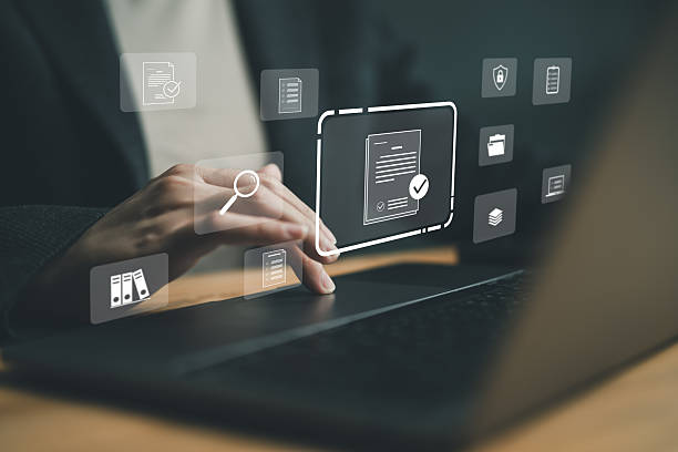 istock Audit business concept. Compliance with internal organization financial services regulation, financial examination for business and financial management system. Fintech business, Financial Technology. 2250663321