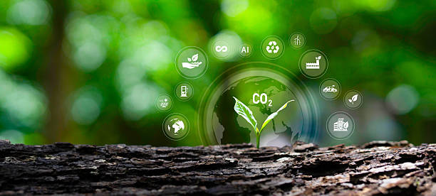 istock Green technologies and AI for climate change solutions, sustainable growth and green investments, focusing on carbon neutrality and environmental protection. 2250674338