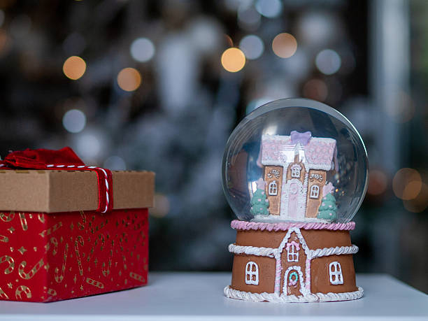 istock Festive Scandinavian decor ambiance, Whimsical holiday arrangement featuring plush textures and lights 2250681188
