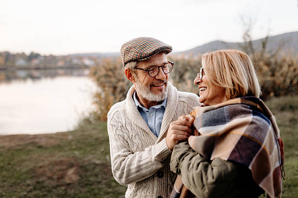 istock Mature couple bonding outdoors in nature 2250682877