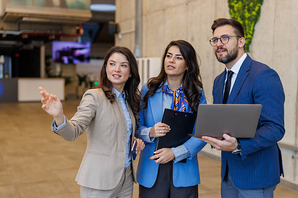 istock Business colleagues discussing new project in modern office 2250683153