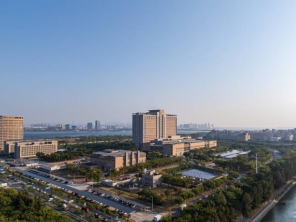 Scenery of Urban Building Complex Blending with Natural Landscape