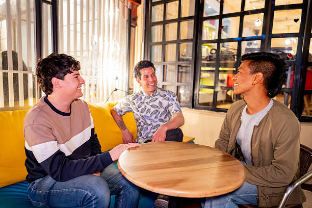 istock Friends talking on coffee shop 2250684456