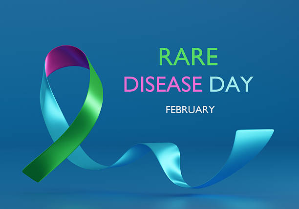 istock 3d Blue Ribbon. Rare Disease Day Spreading Awareness 2250699717