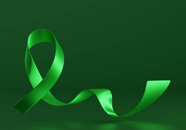 istock 3d Vibrant Green Ribbon. World Glaucoma Awareness Month 2250699722