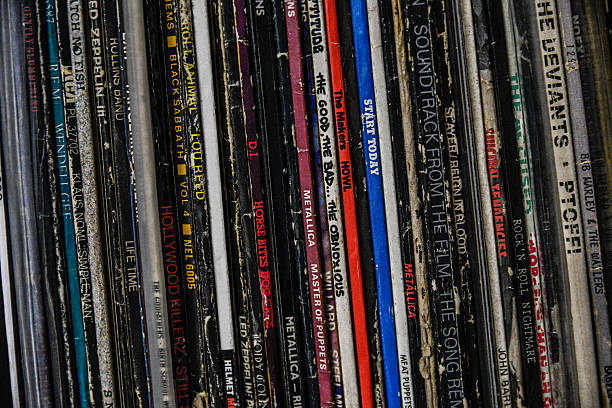istock Stack of Vintage Vinyl Records: Music Collection 2250704970