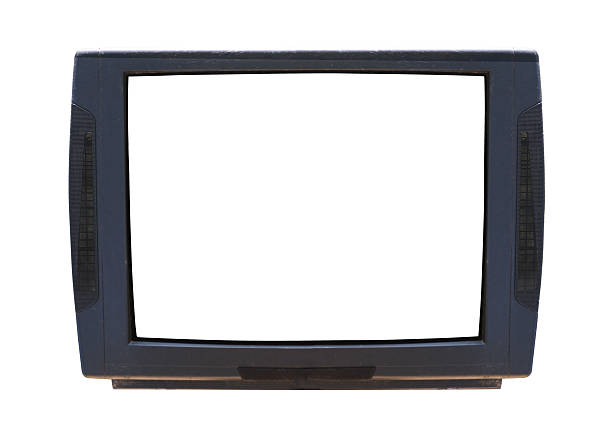 istock Old tv on isolated. Retro technology concept. Blank screen for text. 2250707056