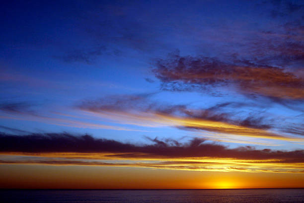 A once-in-a-lifetime experience, a sunset over the Southern Ocean.