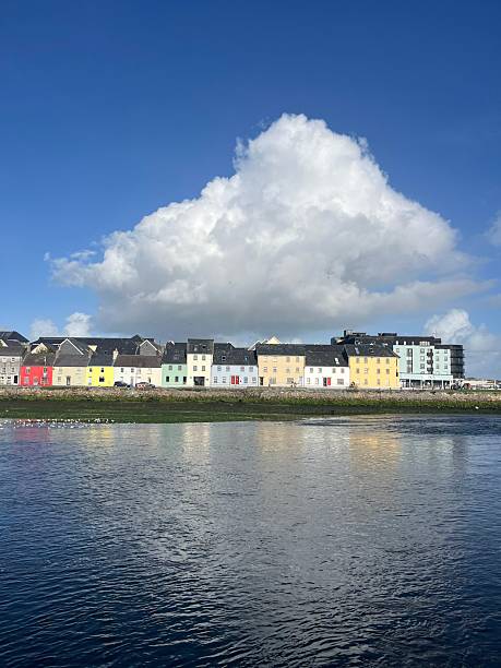 istock Colorful Waterfront Houses Reflected in Calm Water Under Bright Blue Sky 2250712414