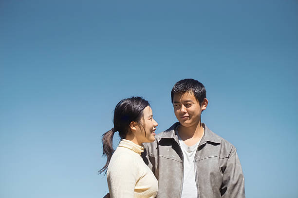 istock Happy couple under the blue sky 2250728962