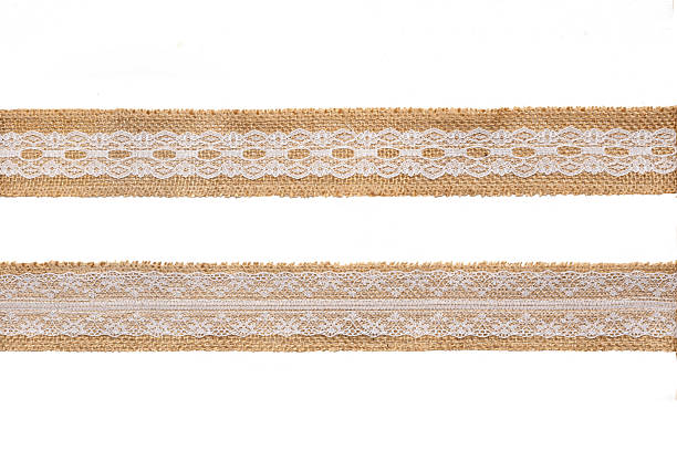 istock White Decorative Lace Isolated on White Background 2250734645