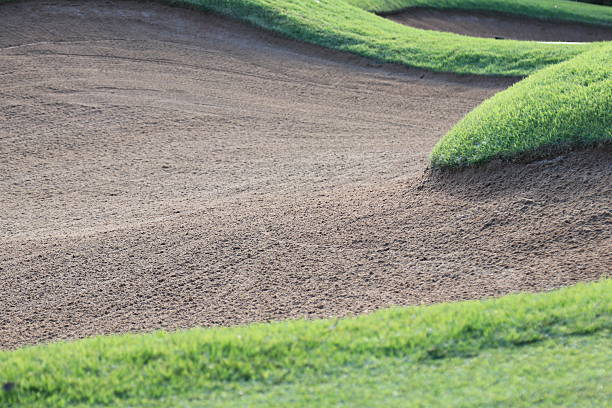 Close-up of Golf Course Bunker and Grass Edge