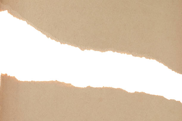 istock Torn retro paper with a visible transparent center, isolated on background, ideal for design, scrapbooking, and creative projects 2250747332