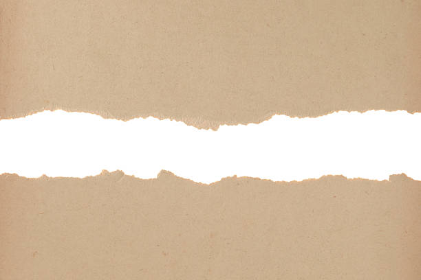 istock Torn retro paper with a visible transparent center, isolated on background, ideal for design, scrapbooking, and creative projects 2250747344