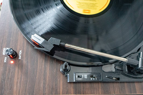 istock Retro analog classic vinyl music player, dj 2250748893
