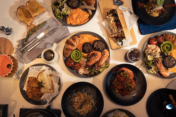 istock gourmet brunch table with diverse dishes 2250751555