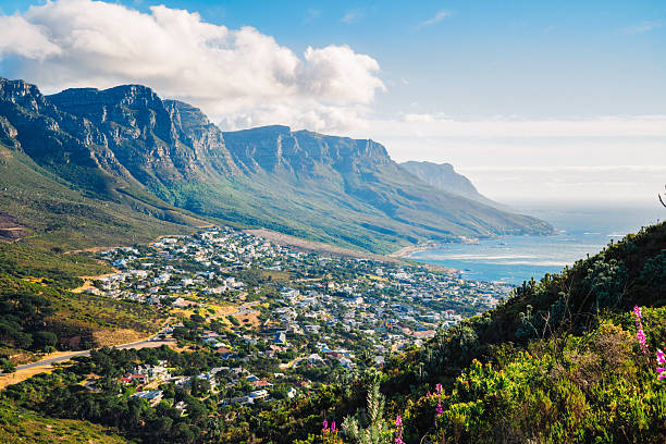 istock high angle view on camps bay, table mountain and the Twelve Apostles 2250751597