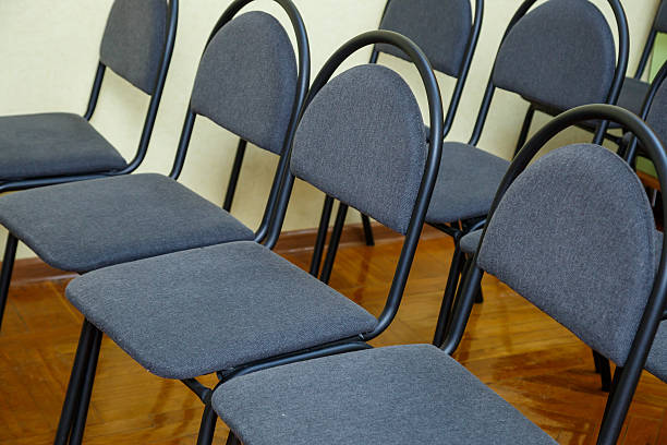 istock black office chairs in the conference room. 2250751978
