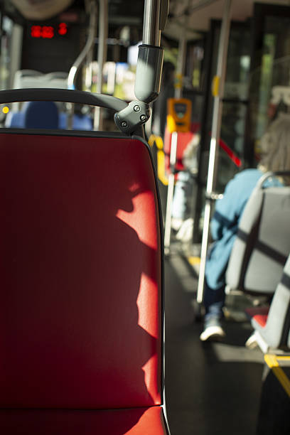 istock Bus passenger relaxing, Senior aboard bus enjoys peaceful moment 2250752842