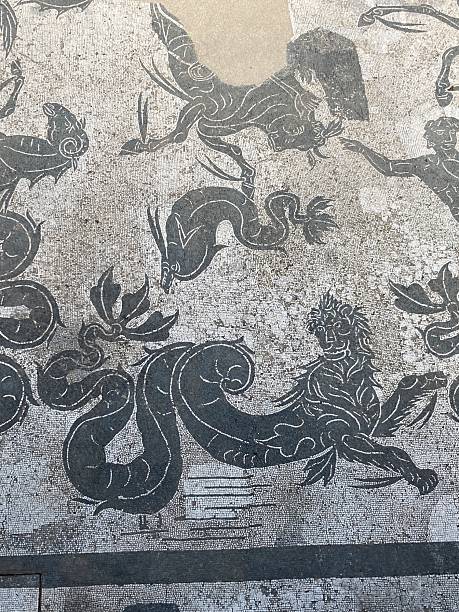 istock Mosaic with Sea Creature and Mythological Designs 2250755016