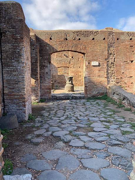 istock Arched Doorway with Rustication in a Roman Ruin 2250755776