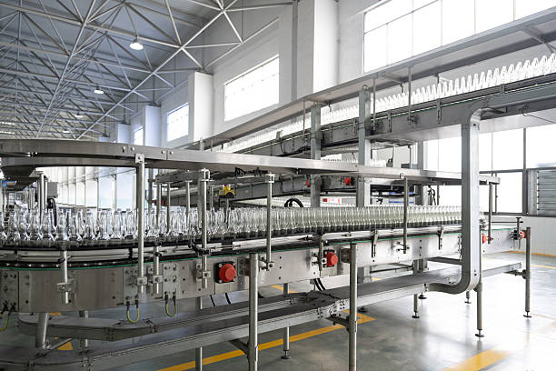 istock Industrial Glass Bottles on Assembly Line 2250761138