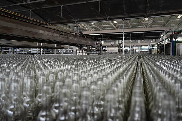 istock Industrial Glass Bottles on Assembly Line 2250761143
