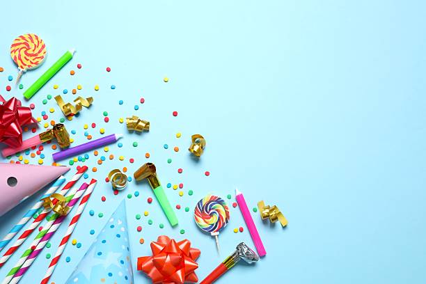 istock Frame of different party items and decorations with space for text on pink background, flat lay 2250766007