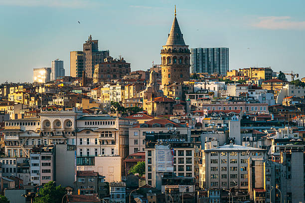istock Istanbul Cityscape With Galata Tower At Dusk 2250767199