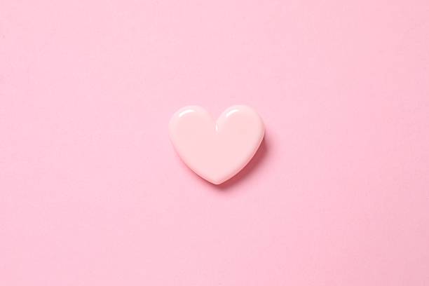 istock Beautiful pink heart on color background 2250768551
