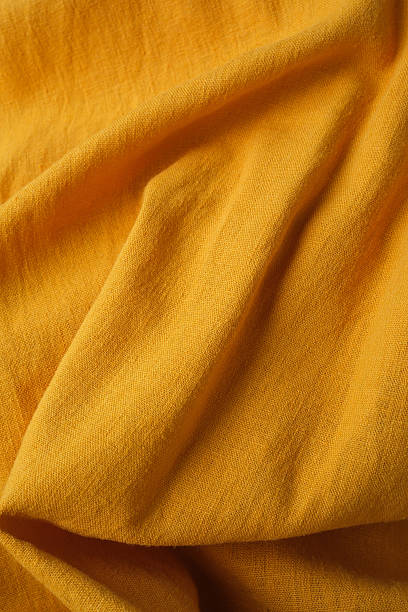 istock Randomly Placed Hot Yellow Linen Fabric. 2250772287