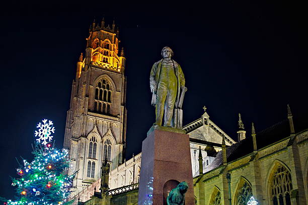 istock The Stump tower & statue with Christmas tree lights 2250780809