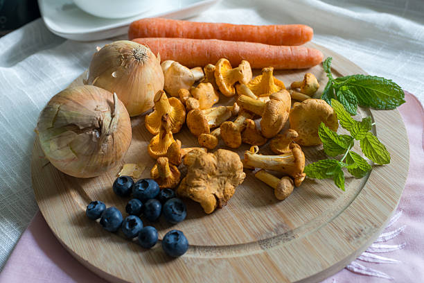 A fresh mix of vegetables prepared for suki or hot pot cooking.