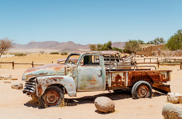 istock Rusty Vintage Truck Resting In Desert Landscape 2250794846